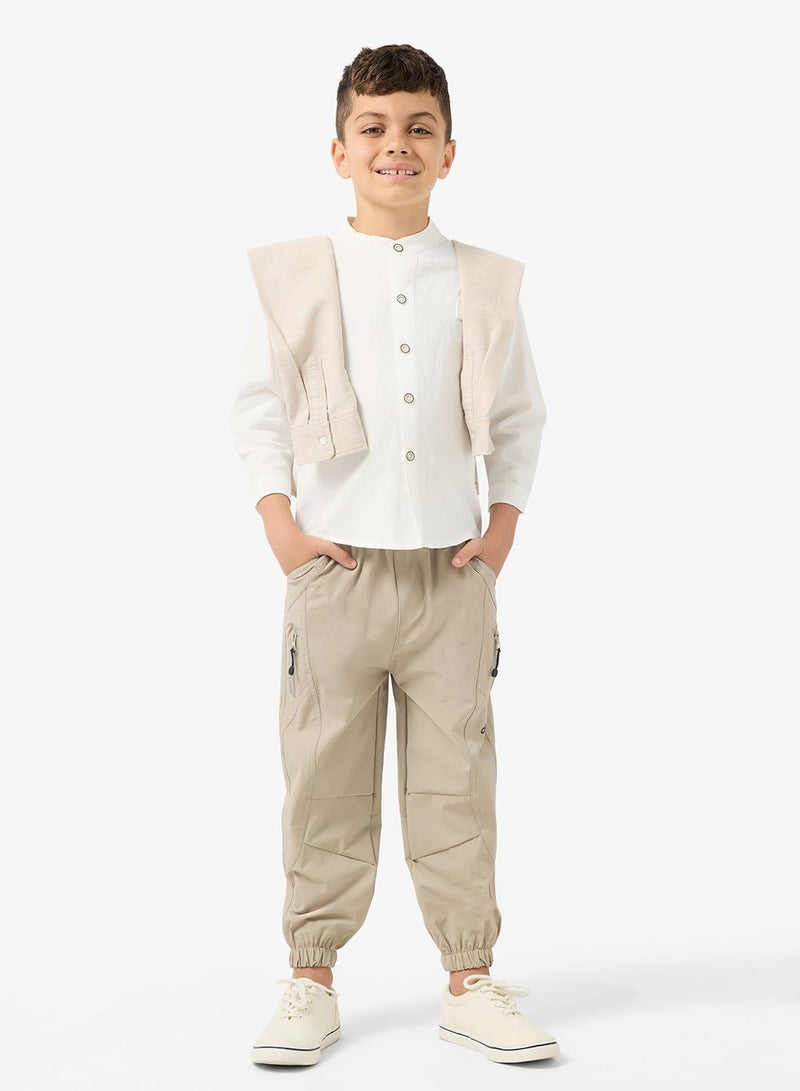 Pinata Beige Cargo Trousers - Image 1